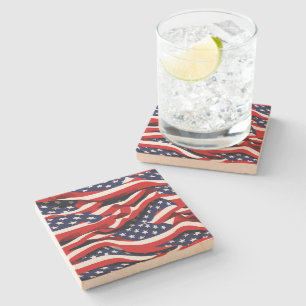 Patriotic Stone Coaster