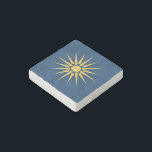 Patriotic stone magnet with Flag of Macedonia<br><div class="desc">Add a bold and timeless accent to your collection with our patriotic stone magnet featuring the flag of Macedonia, the historic province of northern Greece! This beautifully crafted magnet proudly showcases the iconic Vergina Sun—an ancient Hellenic symbol deeply tied to the legacy of Alexander the Great and the proud heritage...</div>
