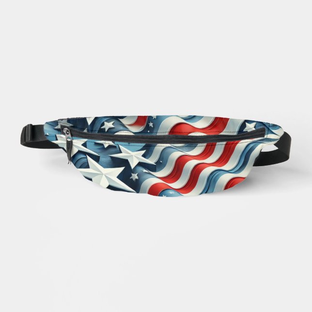 Patriotic Style On the Go Fanny Pack (Front)