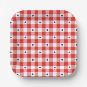 Patriotic Summer Picnic Paper Plate
