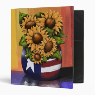 Patriotic Sunflowers Reflection Binder