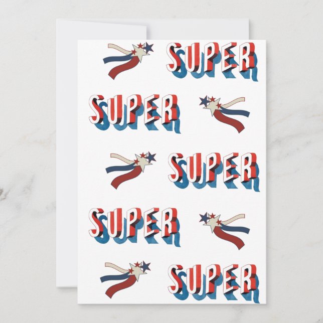 Patriotic Super Star Awards Ceremony Invitation (Front)