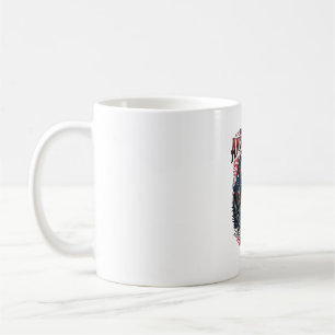 Patriotic Swamp Monster Old Glory Horror Monster P Coffee Mug
