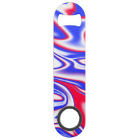 Patriotic Swirl: Red White and Blue Marble,
