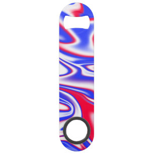 Patriotic Swirl: Red White and Blue Marble, Bar Key