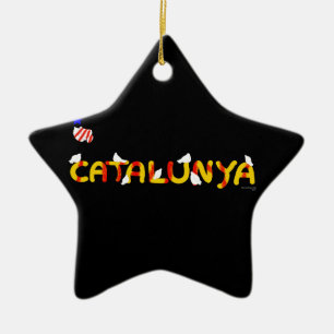 Patriotic Symbol, Catalonia freedom , Catalunya Ceramic Ornament