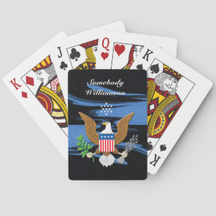 Patriotic Symbol of the United States personalize Playing Cards
