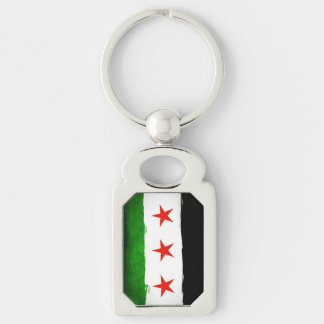 Patriotic Syrian Flag Keychain