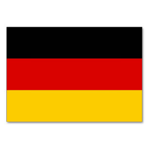 Patriotic table card with Flag of Germany