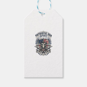 Patriotic Tactical Eagle Skull Military Inspired S Gift Tags