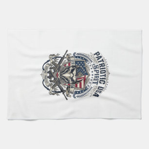 Patriotic Tactical Eagle Skull Military Inspired S Kitchen Towel