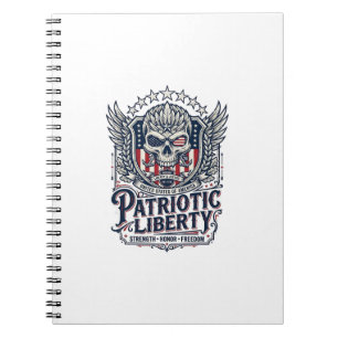 Patriotic Tactical Eagle Skull Military Inspired S Notebook