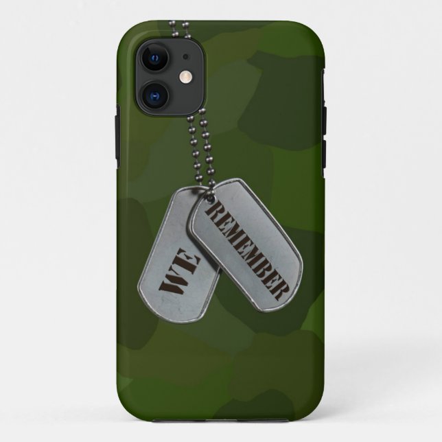 Patriotic Tags Case-Mate iPhone Case (Back)