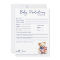 Patriotic Teddy Bear Red Blue Baby Predictions