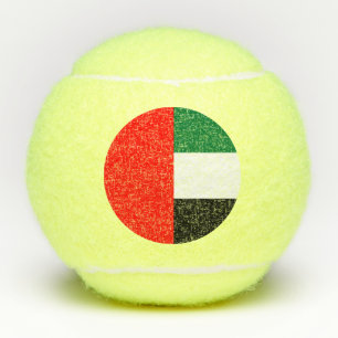 Patriotic Tennis Ball with Flag of UAE