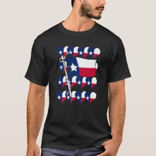 Patriotic Texas Flag Heart Us State Proud Texan Te T-Shirt