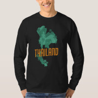 Patriotic Thai National Thailand Map Buddha Statue