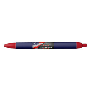 Patriotic Thank you  Black Ink Pen