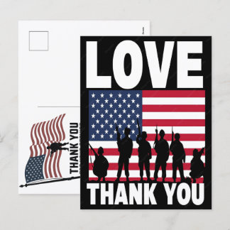 Patriotic Thank You Card for Veterans 2026