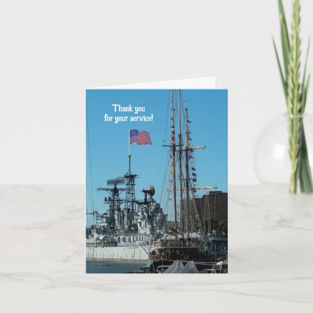 Patriotic Thanks - 2 Card (Front)