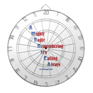 Patriotic theme dart board