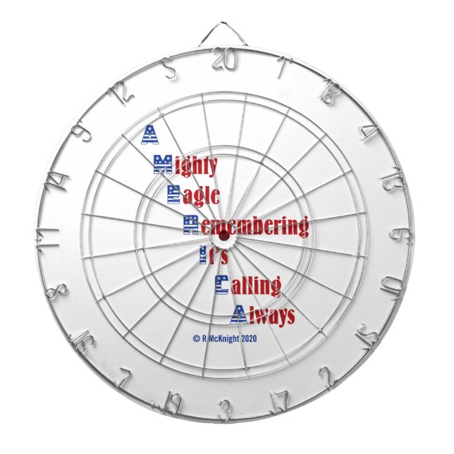 Patriotic theme dart board (Front)