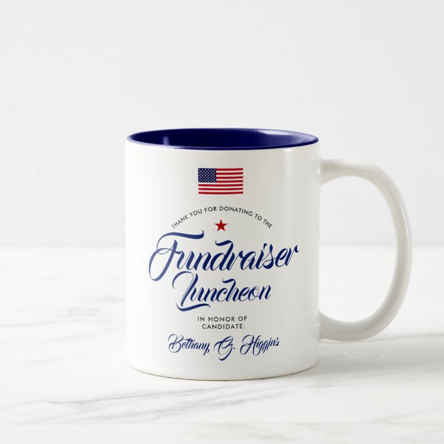 Patriotic Themed | Political Style Two-Tone Coffee Mug (Right)