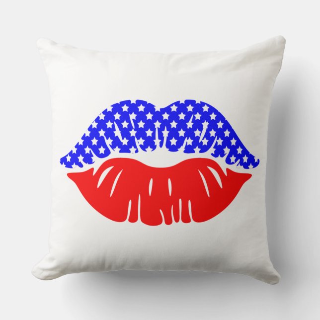 Patriotic Throw Pillow  (Front)