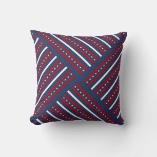 Patriotic Time Throw Pillow