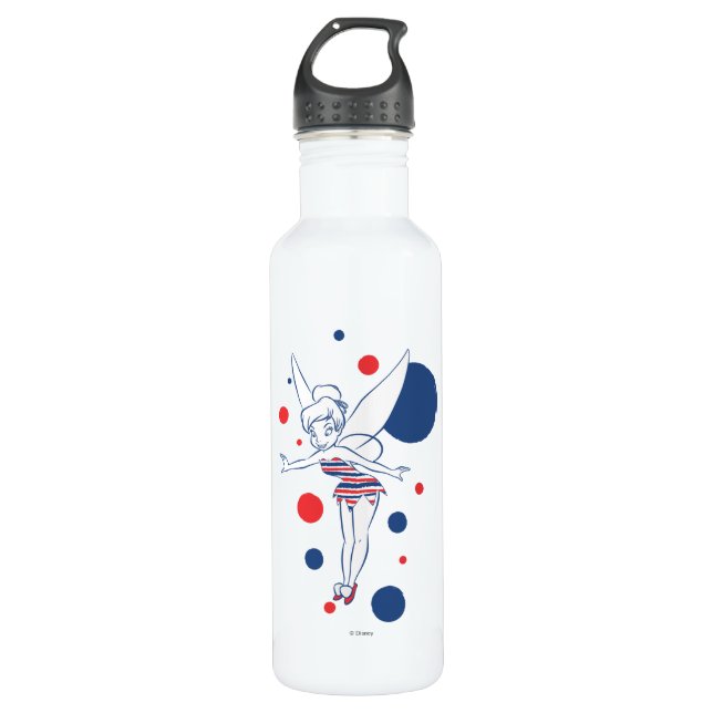 Patriotic Tinker Bell 1 710 Ml Water Bottle (Front)