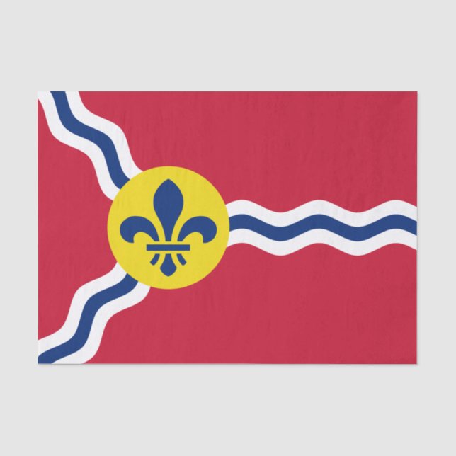 Patriotic tissue paper, flag of St. Louis, USA Tissue Paper (Front)