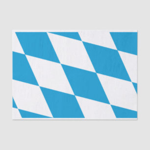 Patriotic tissue paper with flag of Bavaria