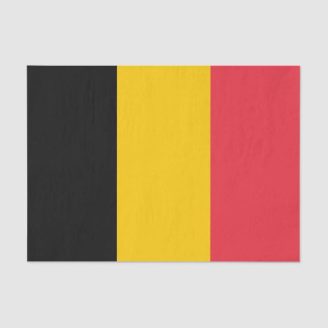 Patriotic tissue paper with flag of Belgium (Front)