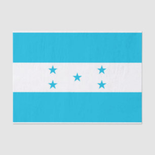Patriotic tissue paper with flag of Honduras