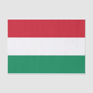 Patriotic tissue paper with flag of Hungary