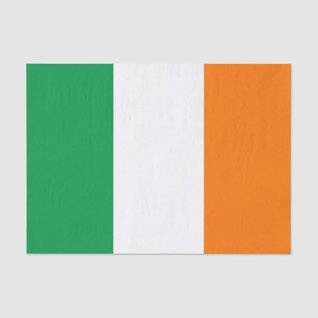 Patriotic tissue paper with flag of Ireland (Front)