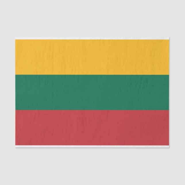 Patriotic tissue paper with flag of Lithuania (Front)