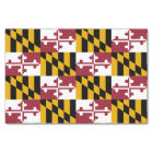 Patriotic tissue paper with flag of Maryland