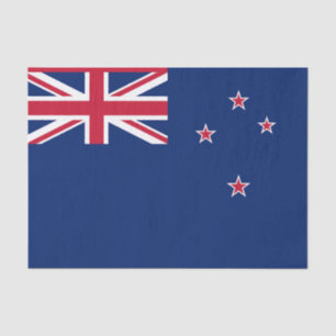 Patriotic tissue paper with flag of New Zealand