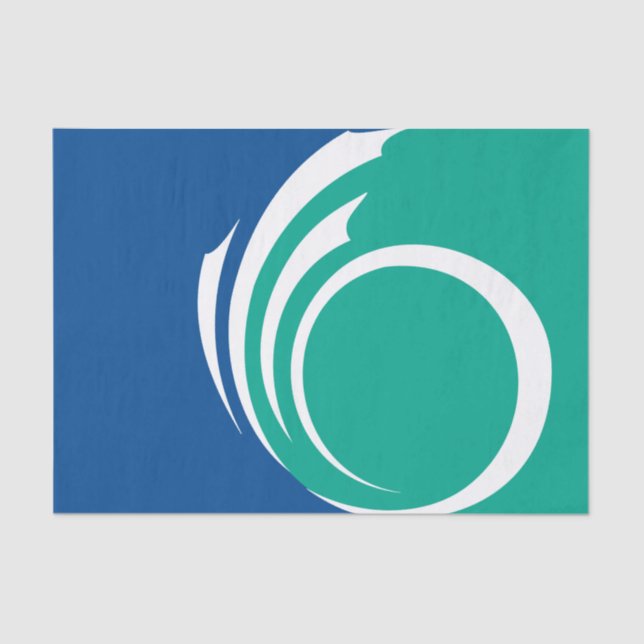 Patriotic tissue paper with flag of Ottawa, Canada (Front)