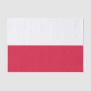 Patriotic tissue paper with flag of Poland