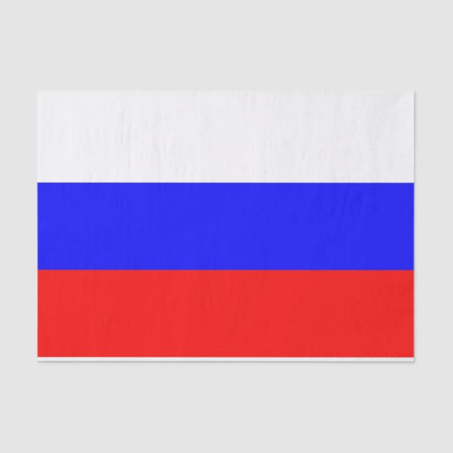 Patriotic tissue paper with flag of Russia (Front)