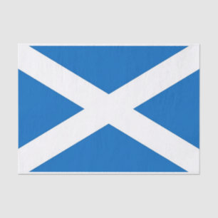 Patriotic tissue paper with flag of Scotland