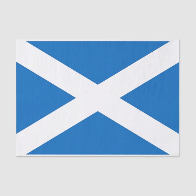 Patriotic tissue paper with flag of Scotland (Front)