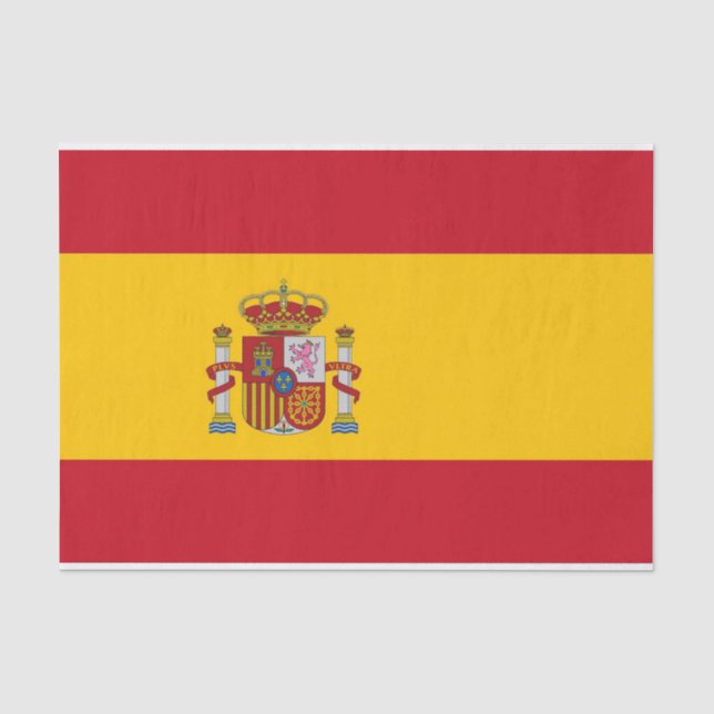 Patriotic tissue paper with flag of Spain (Front)