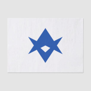 Patriotic tissue paper with flag of Toyota City