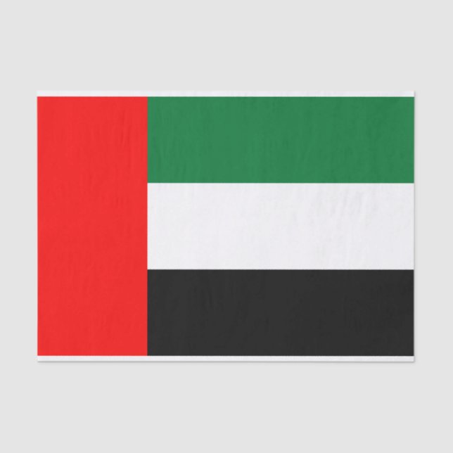 Patriotic tissue paper with flag of UAE (Front)