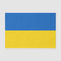 Patriotic tissue paper with flag of Ukraine