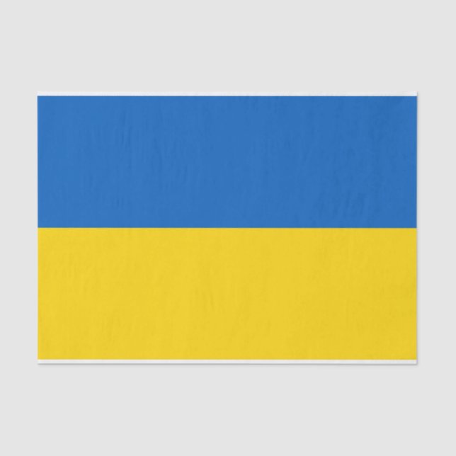 Patriotic tissue paper with flag of Ukraine (Front)