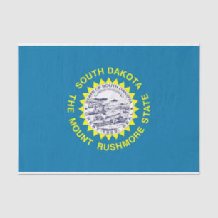 Patriotic tissue paper with flag South Dakota